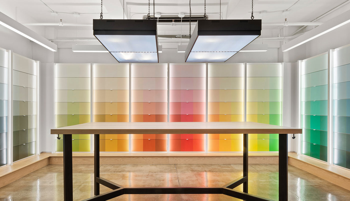 Bannière web des salles d’exposition des couleurs Benjamin Moore pour les architectes et designers